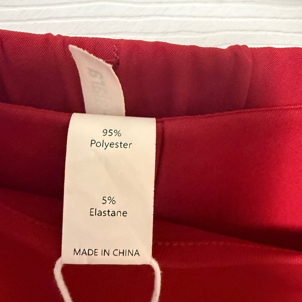 ❤️ Halara High-Waist Wrap Wide-Leg Pants Size XS Tall | Red | NWT - Picture 4 of 9